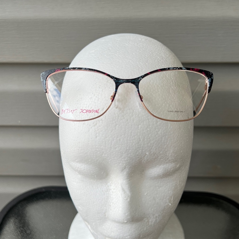 NEW- Betsey Johnson Glasses Frames Only Color:Pink/Blue No Box